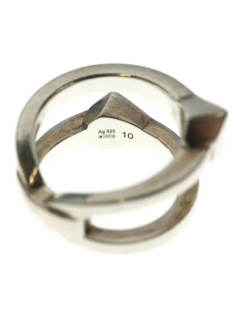Gucci Contrariering Ring Silver